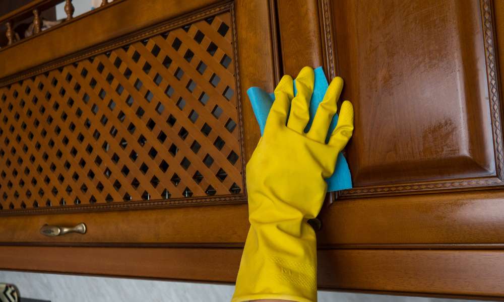 How To Clean Sticky Wood Kitchen Cabinets