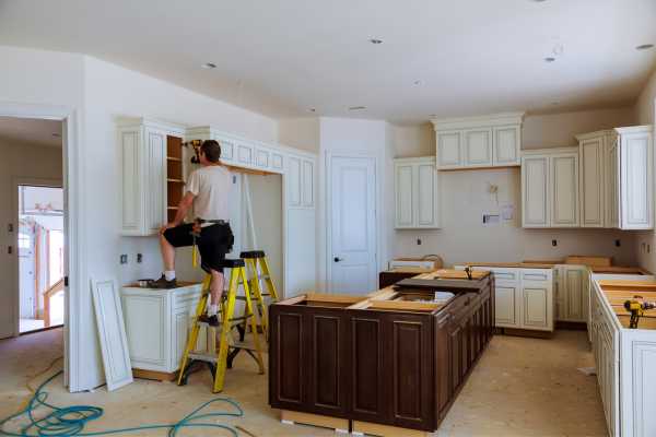 Removing The Old Base Cabinets