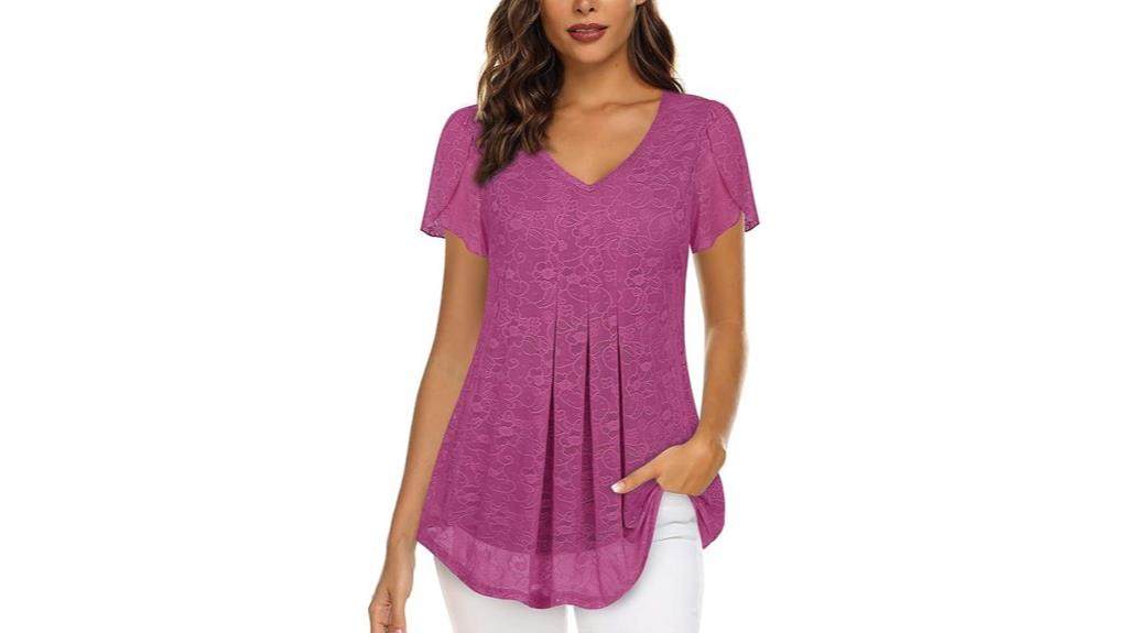 casual v neck blouse