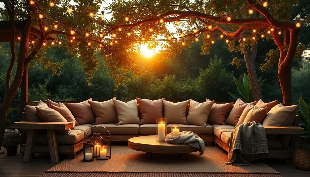 cozy outdoor living space