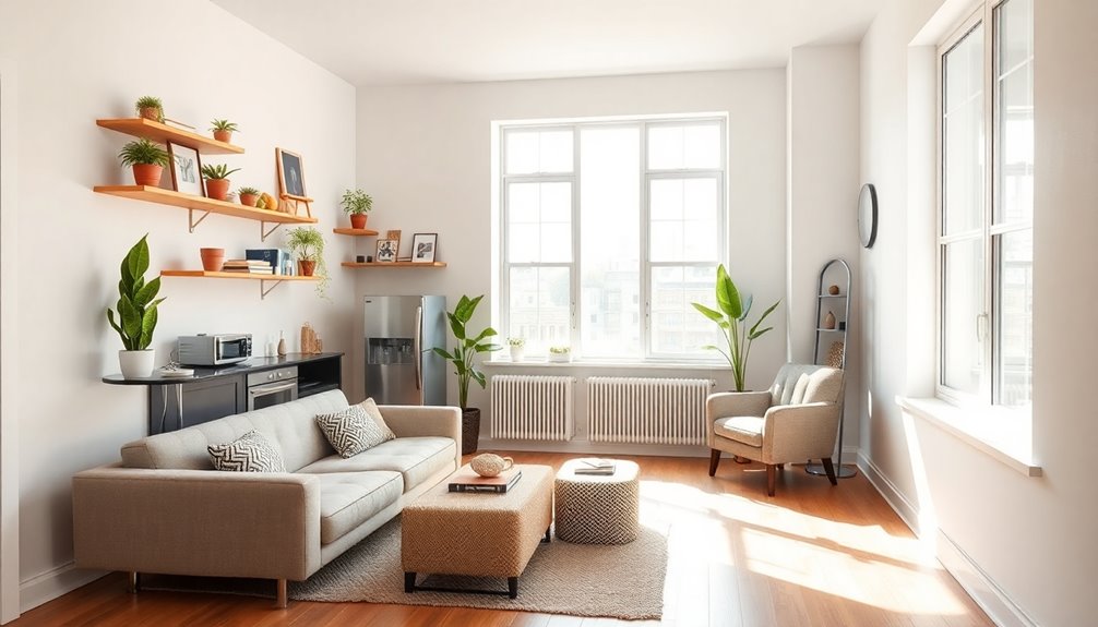 maximize studio apartment space