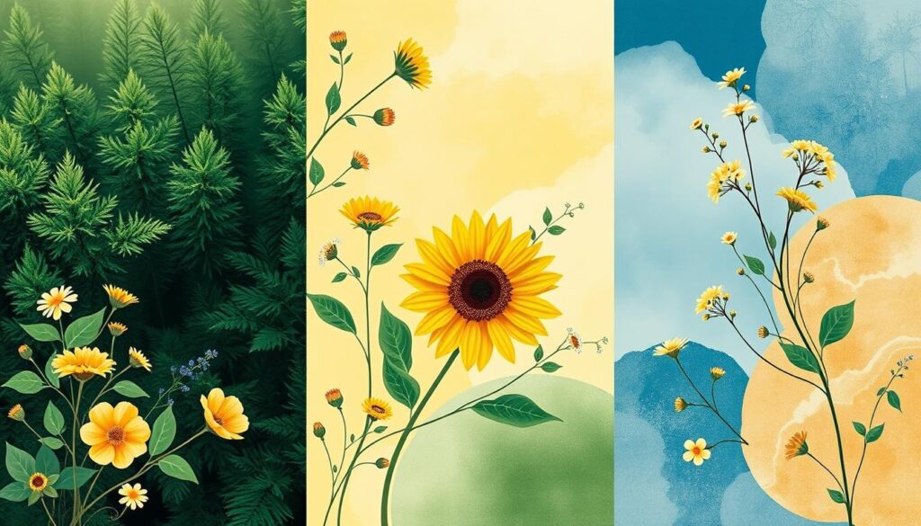 nature-inspired palettes