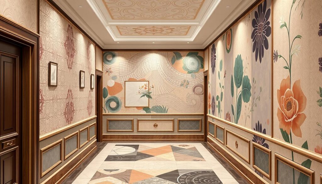 pattern mixing for cohesive wall designs