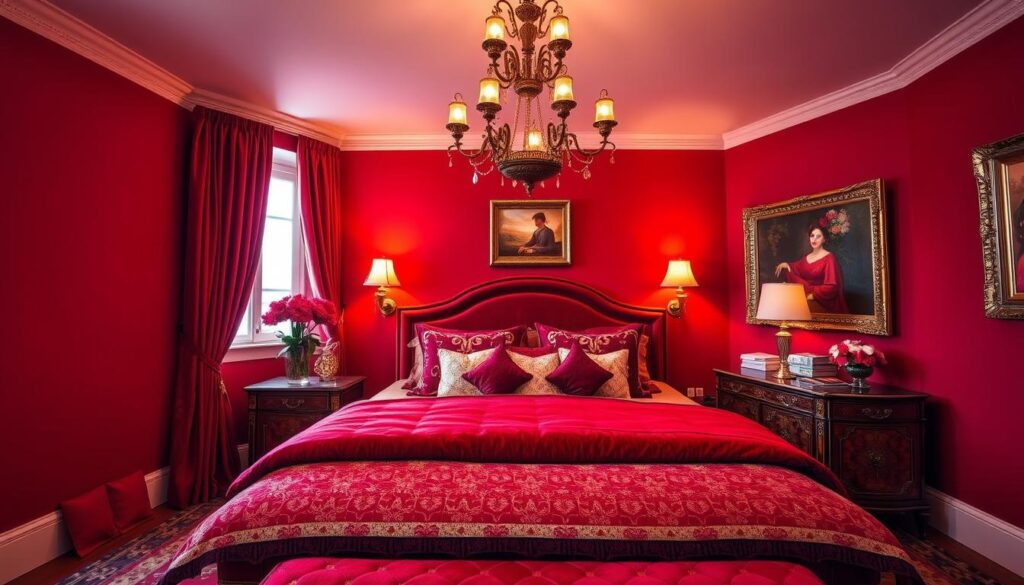 red bedrooms decor