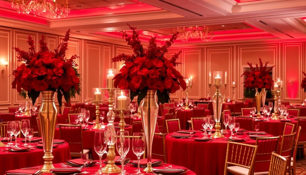 red event decor