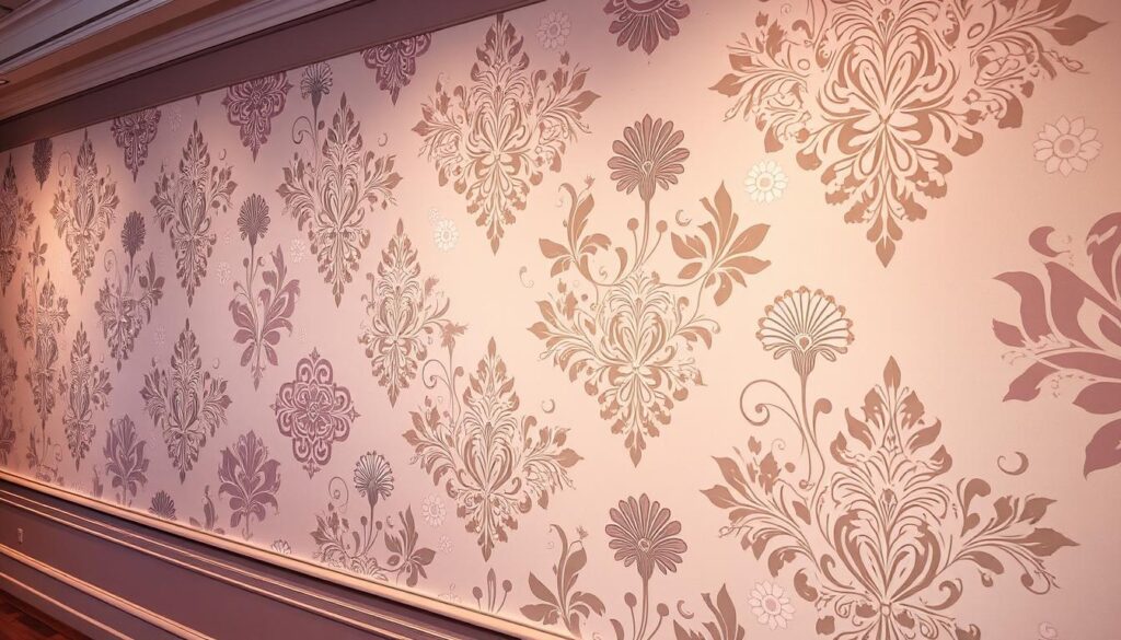 stencil wall art showcasing beautiful designs