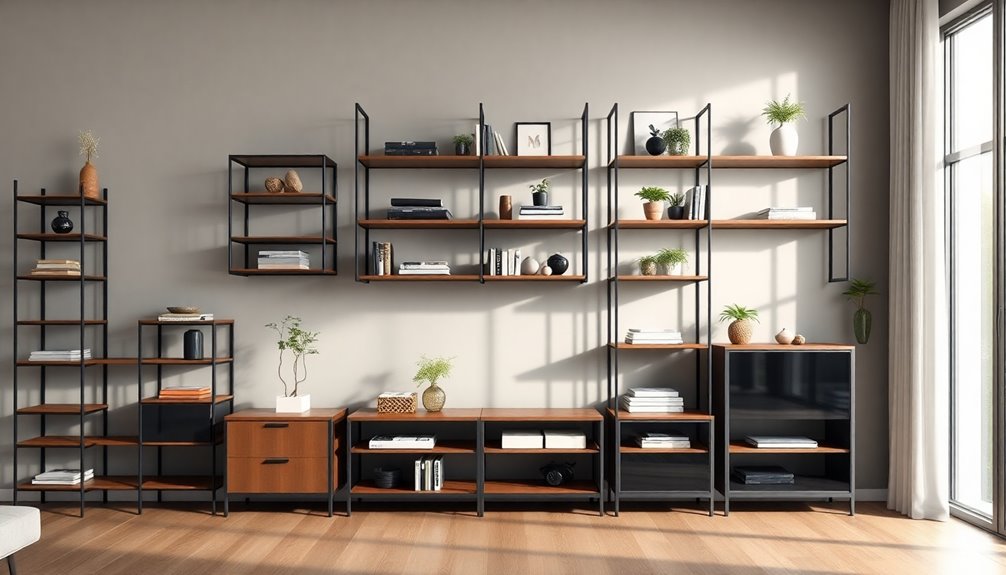 stylish storage shelving units