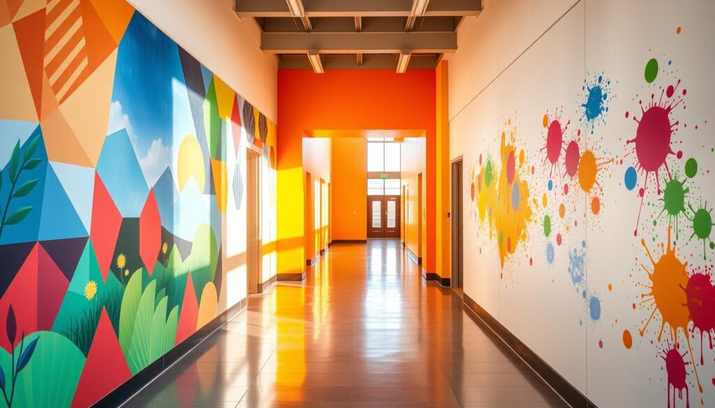 vibrant wall accents