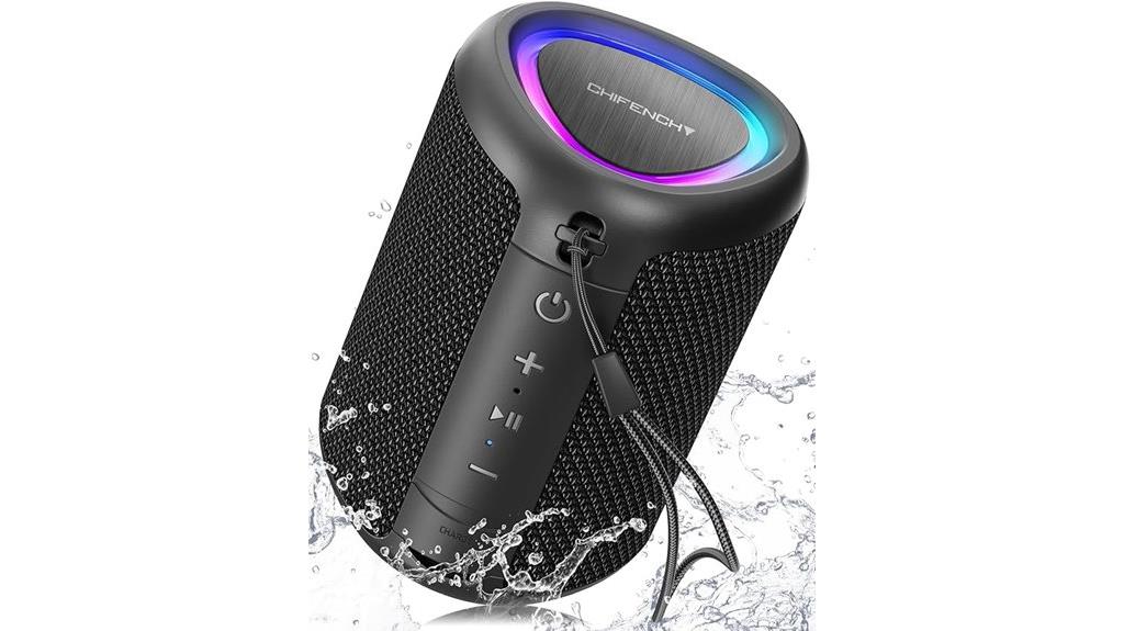 waterproof bluetooth speaker lights