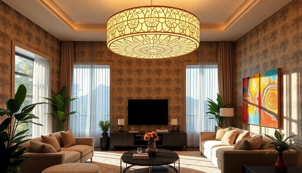 bold oversized lighting fixture