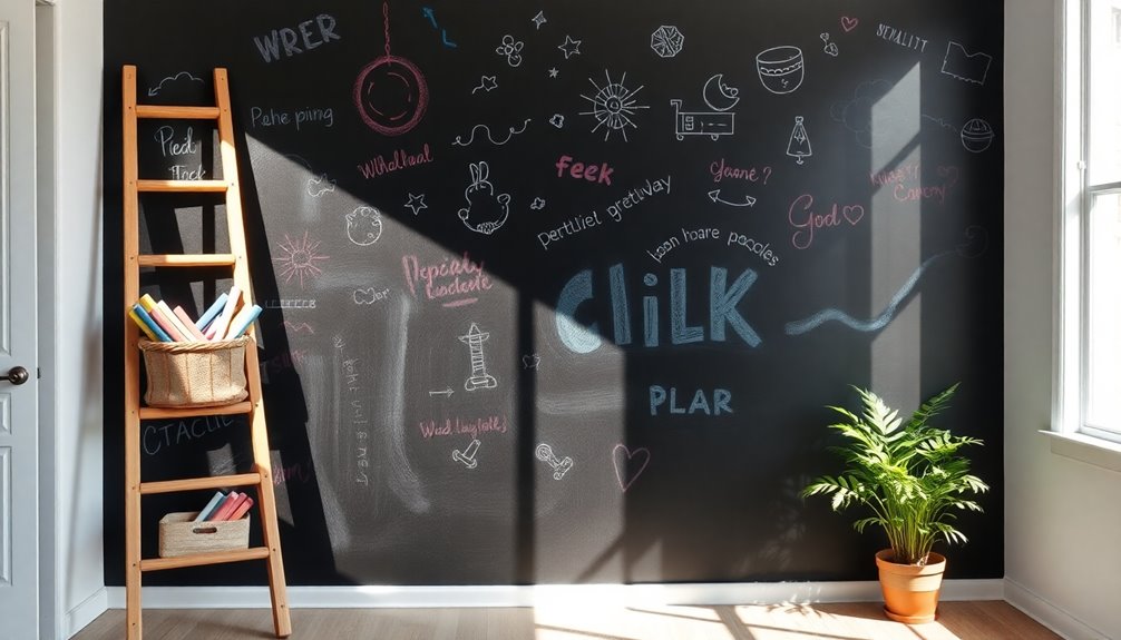 chalkboard wall painting project