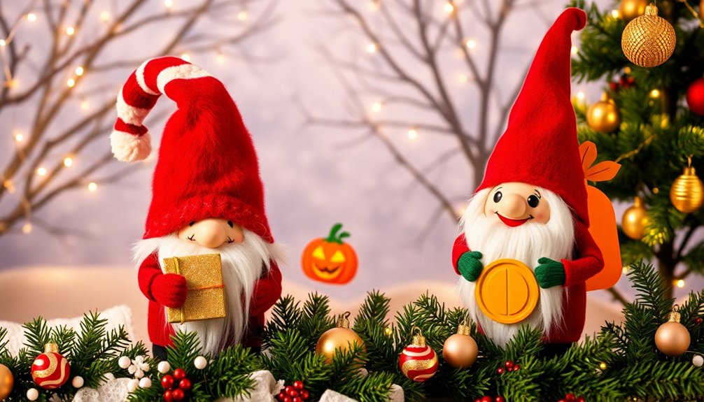 charming garden gnome decor