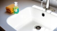 cleaning kohler porcelain sink