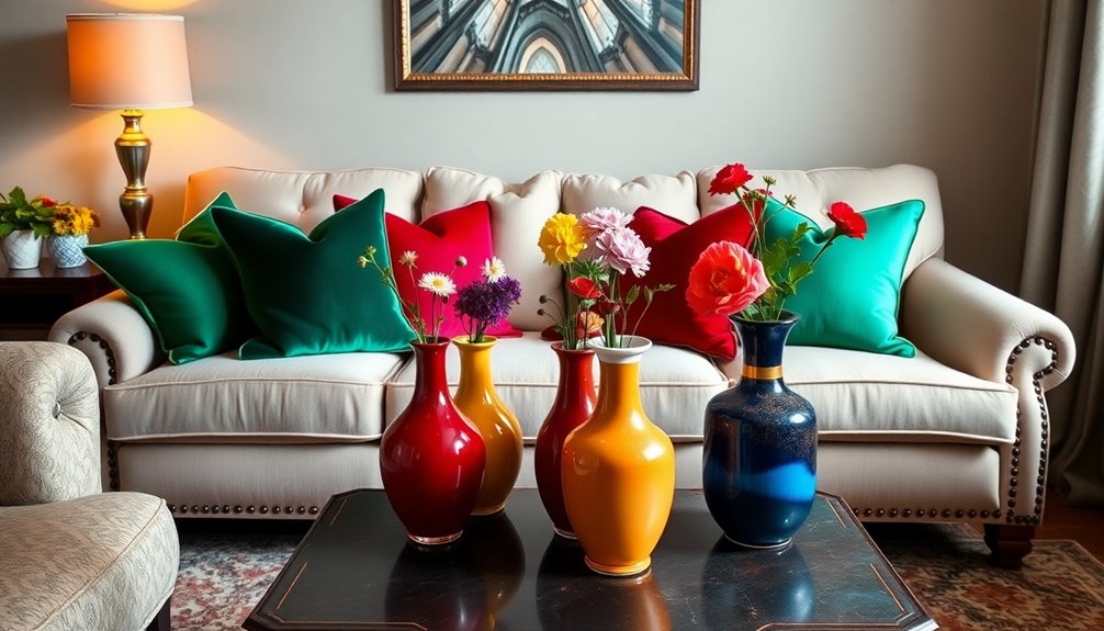 colorful accent pieces drama