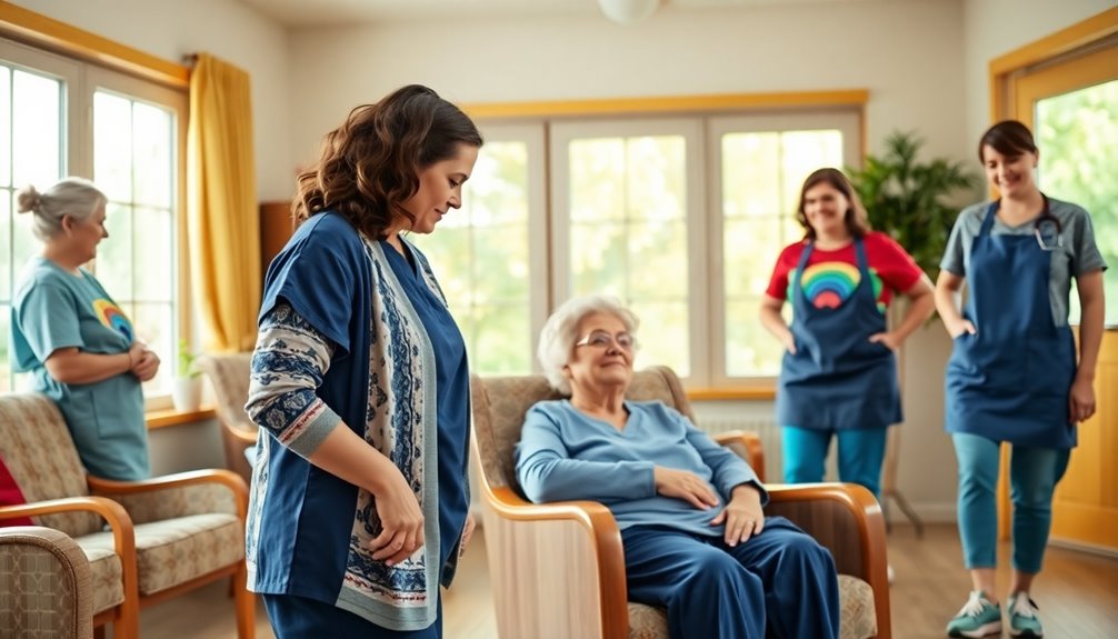 comfortable attire for caregivers