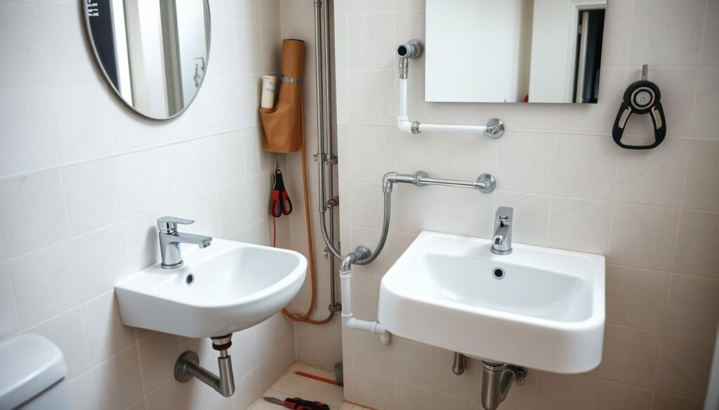 convert single sink plumbing