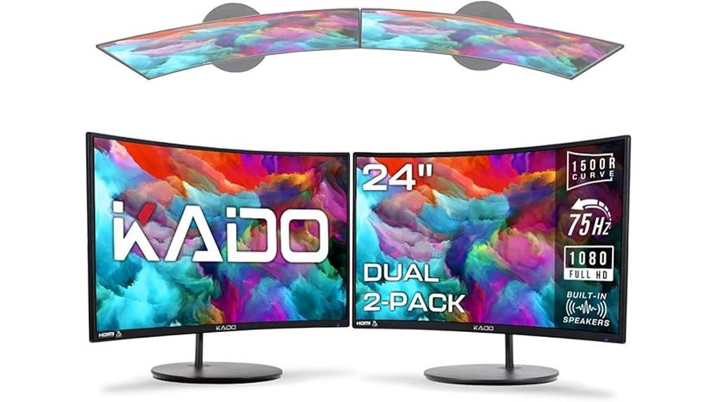 dual curved monitor pack