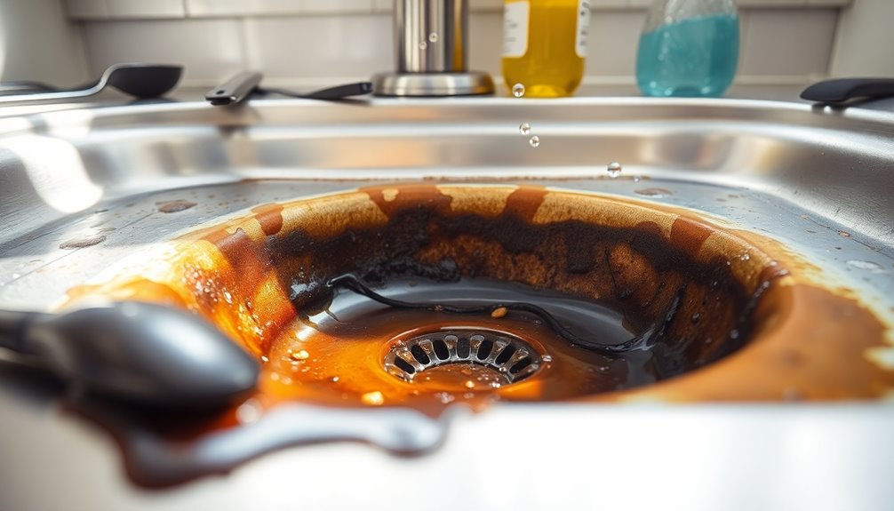 grease accumulation in drains