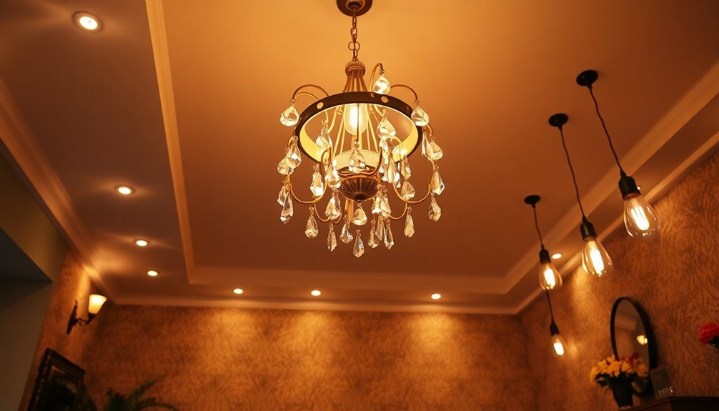 illuminating overhead lighting fixtures