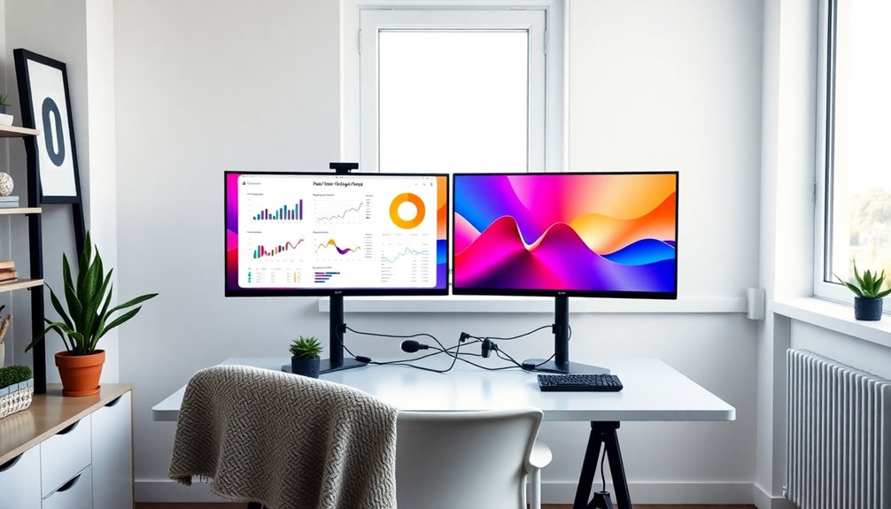 maximize productivity with dual monitors