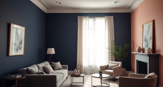 navy blush wall colors