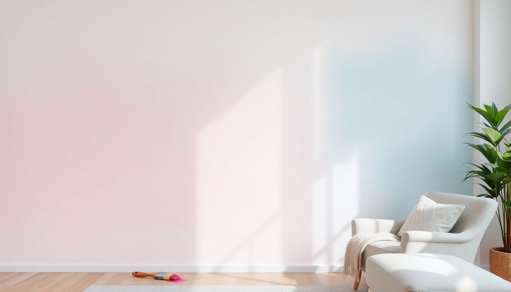 ombre wall painting project