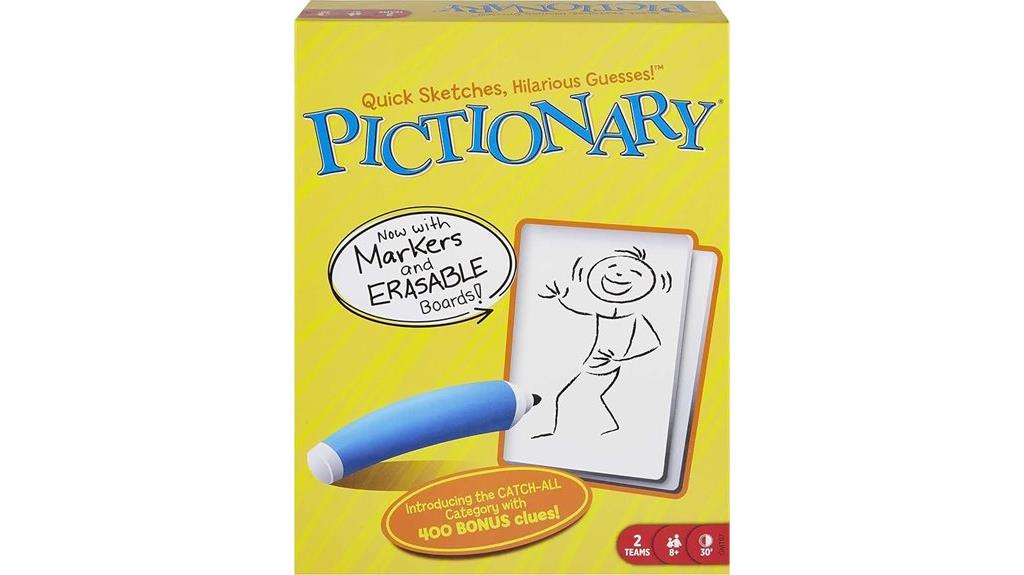 pictionary board drawing game