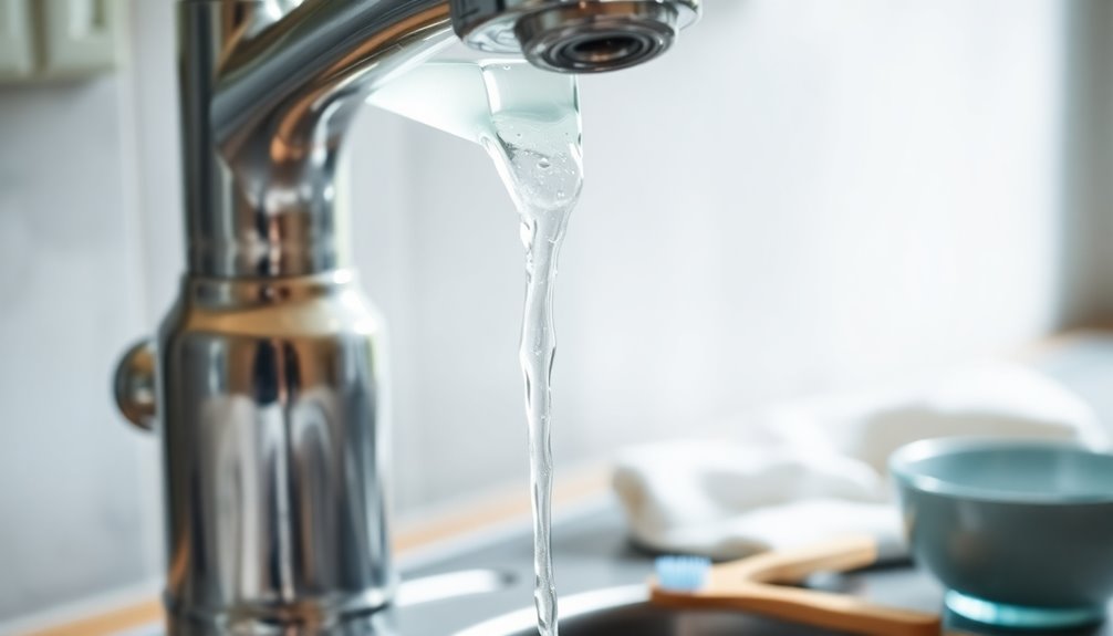 prevent faucet calcium buildup