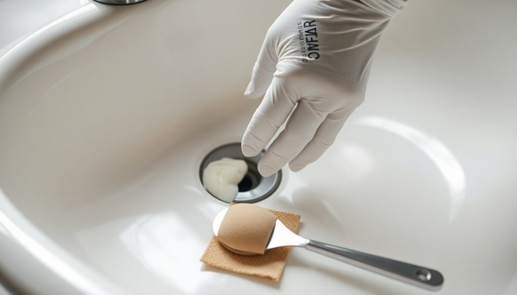 repairing porcelain sink scratches