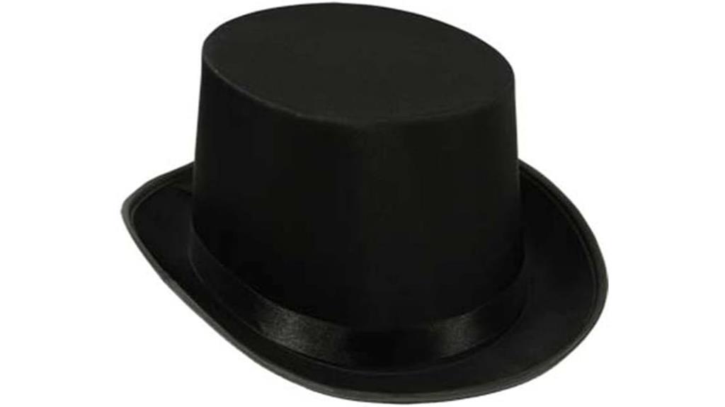 satin black top hat