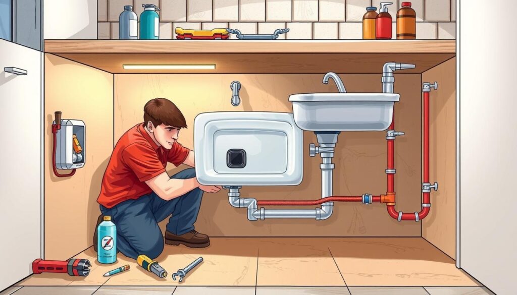 sink installation process