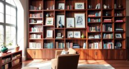stylish living room bookshelves