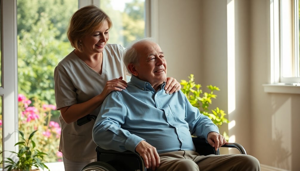 supportive individual providing assistance