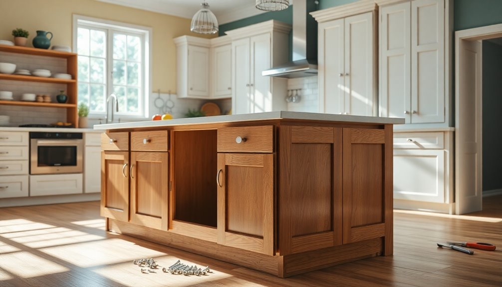 take apart base cabinets