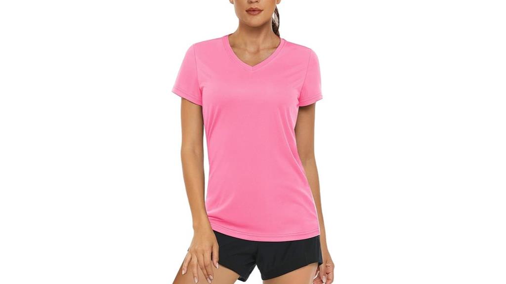 women s athletic v neck t shirts