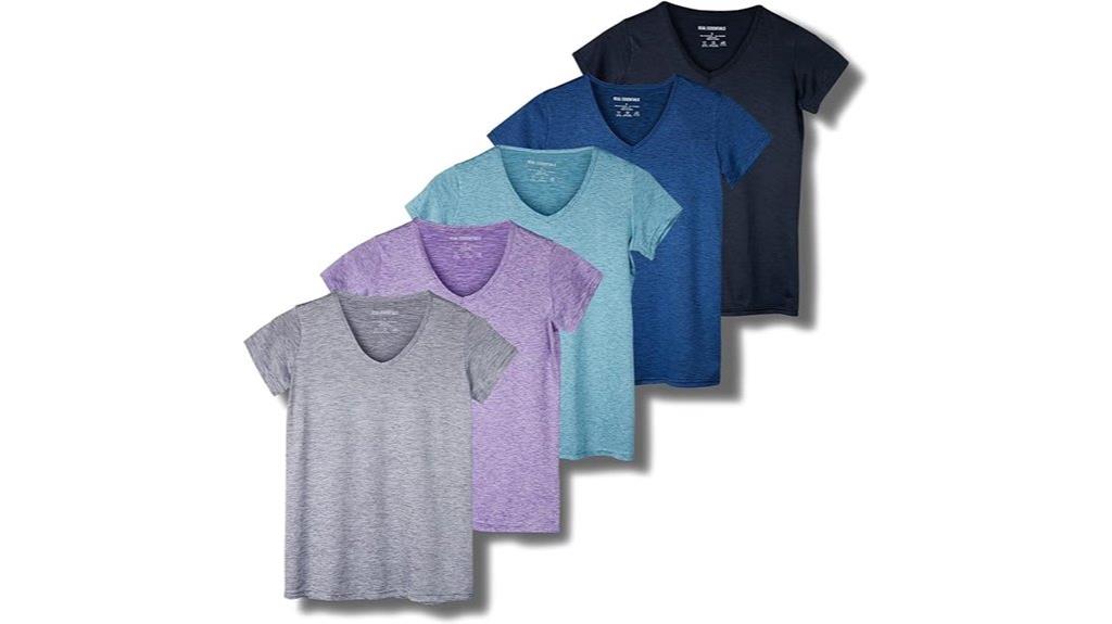 women s v neck active t shirts