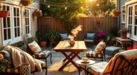 cozy patio furniture decor