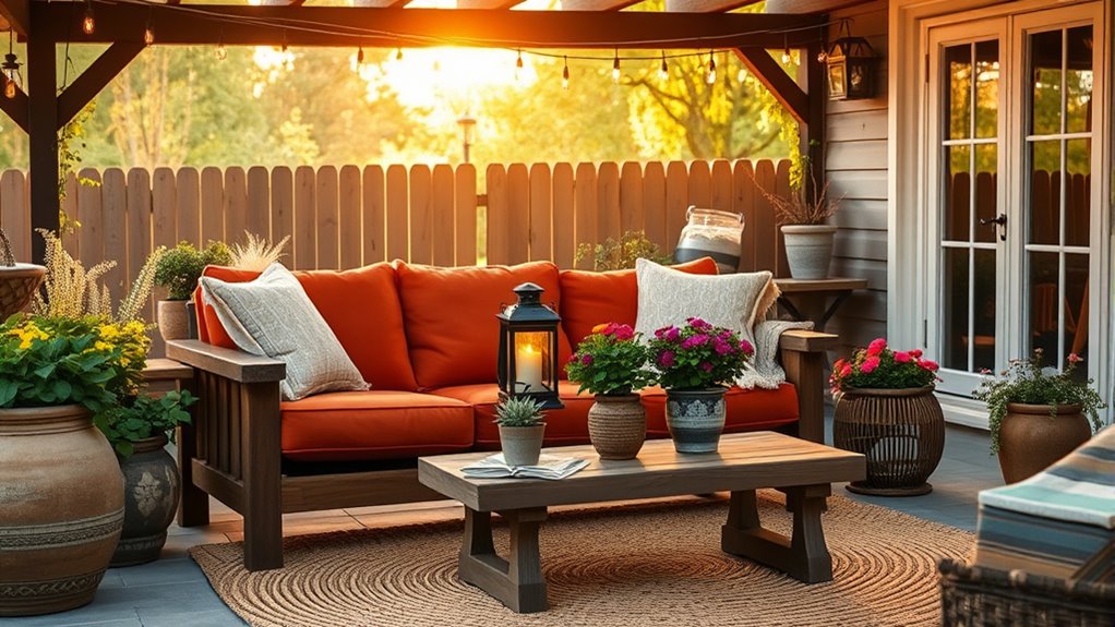 create cozy outdoor retreat