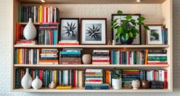 decorate bookcases and shelves