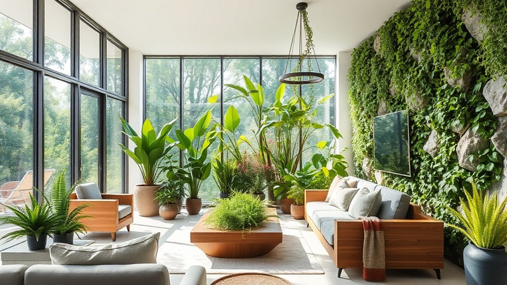 indoor natural elements integration