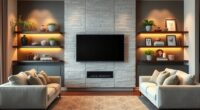 integrate tv with decor