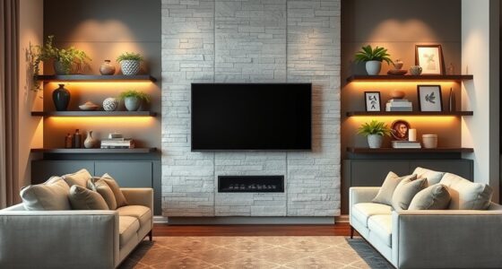 integrate tv with decor