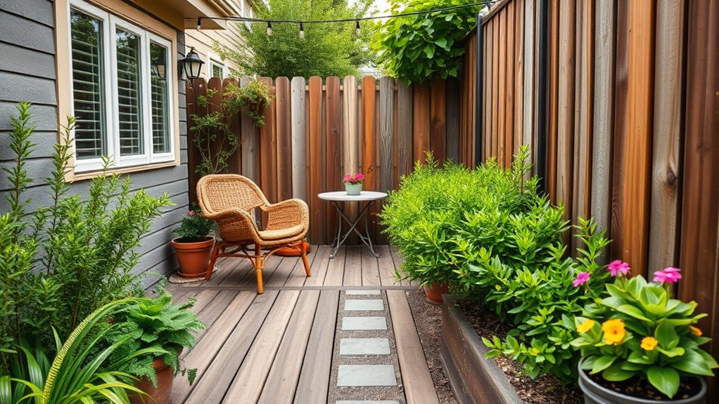 maximize small backyard space