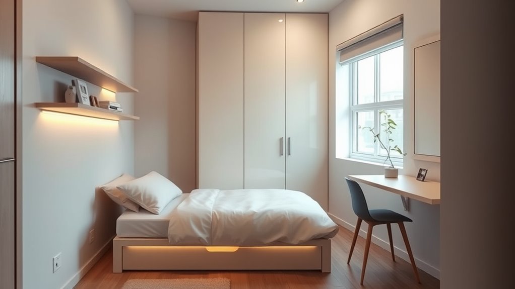 maximize small bedroom space