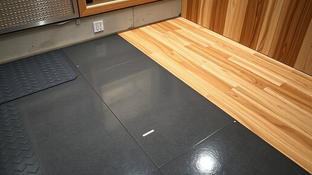 moisture barriers and radiant heating