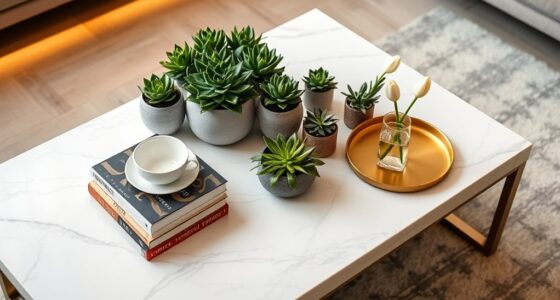 stylish coffee table decorations