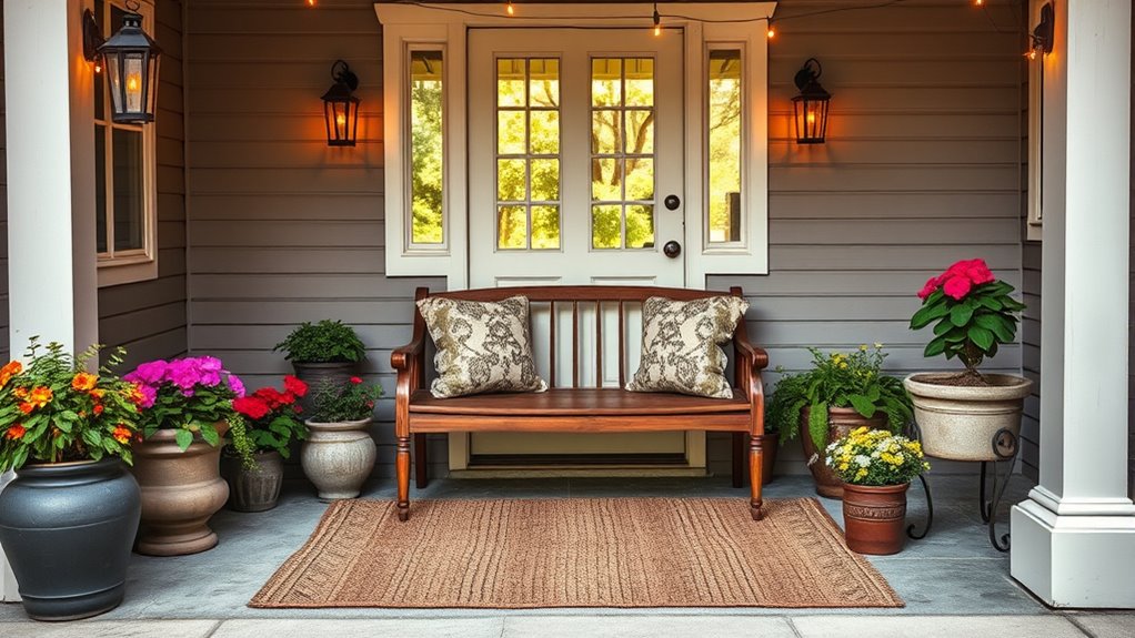 stylish inviting porch decor