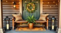 welcoming front porch decor