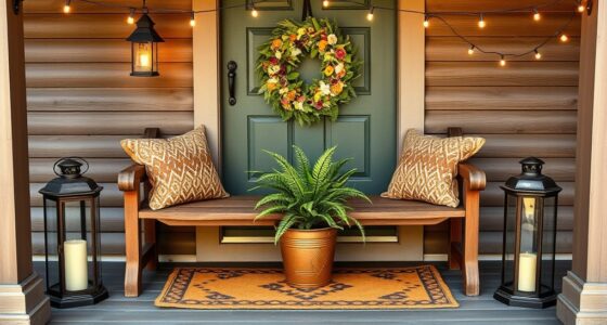 welcoming front porch decor