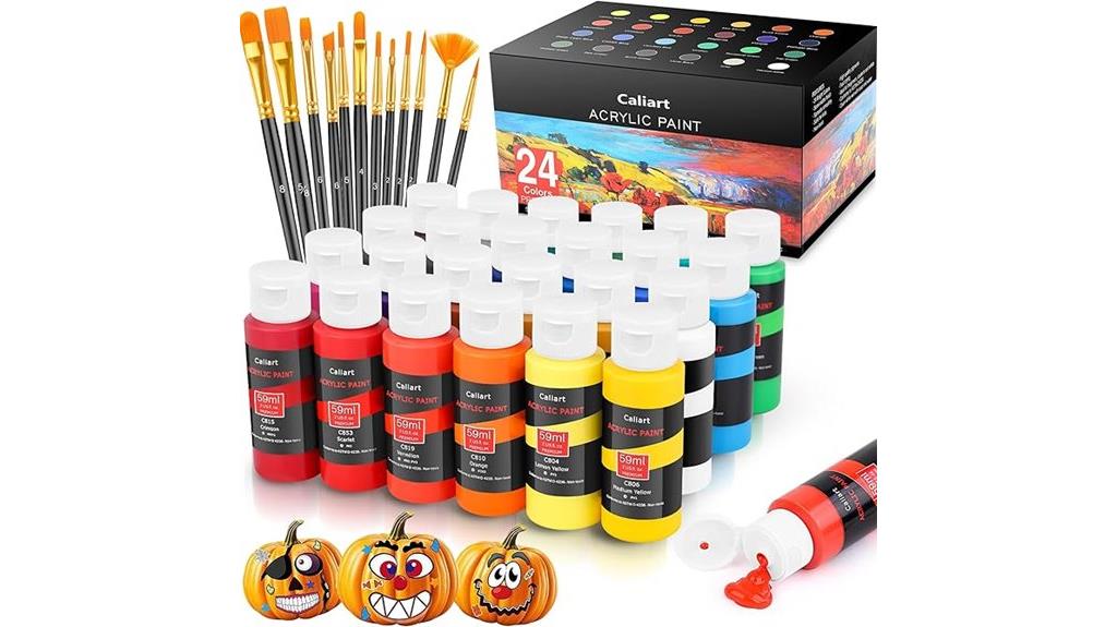 24 color acrylic set